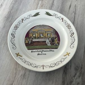 Luenen Black Hills Passion Play Of America 1953 Janice Blue Vintage Plate